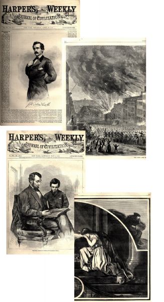 Harpers Weekly Compilation of All Issues From 1865 Covering Abraham Lincolns Assassination & End of Civil War