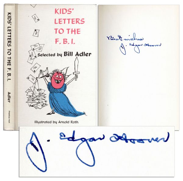 J. Edgar Hoover Signed Kids Letters to the FBI -- a Collection of Humorous Childrens Letters