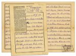Dachau Concentration Camp Letter -- 1941 German Prisoner Letter on Dachau Stationery