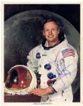 Neil Armstrong Signed 8 x 10 Photo -- Uninscribed & Near Fine -- With PSA/DNA COA