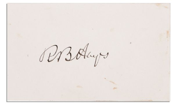 Rutherford B. Hayes Signature