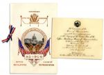 Invitation and Program From the Laying of the Cornerstone for the New House of Representatives Building in 1906