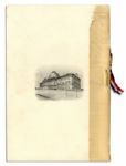 Invitation and Program From the Laying of the Cornerstone for the New House of Representatives Building in 1906