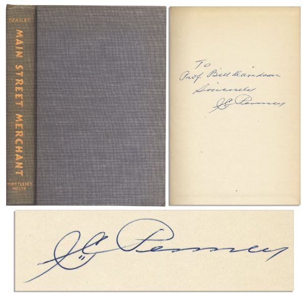 J. C. Penney Main Street Merchant Book Signed