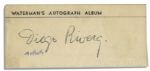 Mexican Artist Diego Rivera Signature