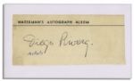 Mexican Artist Diego Rivera Signature