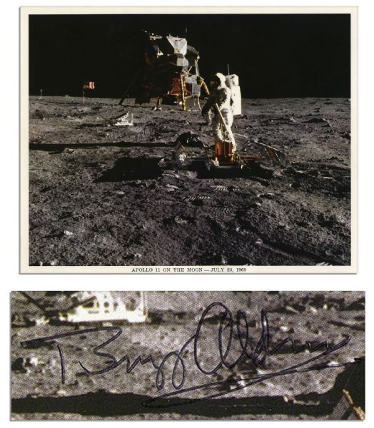 Buzz Aldrin Signed 10 x 8 Photo
