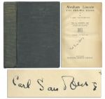 Carl Sandburg Signed First Edition of Abraham Lincoln, The Prairie Years, Volumes One and Two -- Both Volumes Are Bound Together in One Book