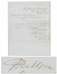 Father of American Naval Ordnance John Dahlgren Civil War-Dated Document Signed