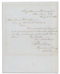 Father of American Naval Ordnance John Dahlgren Civil War-Dated Document Signed