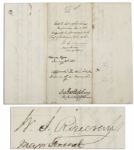 Union General William S. Rosecrans Civil War Document Signed, Dated Christmas Day of 1862 from Nashville