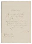 Samuel F. Smith Autograph Quotation Signed From ''America,'' or ''My Country, 'Tis of Thee''