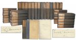 Mark Twain Dual-Signed Copy of The Works of Mark Twain -- Signed Both as Mark Twain & S. L. Clemens