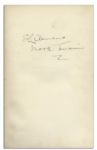 Mark Twain Dual-Signed Copy of ''The Works of Mark Twain'' -- Signed Both as ''Mark Twain'' & ''S. L. Clemens''