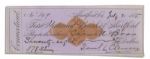 Samuel Clemens Check Signed
