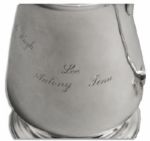 Jackie Kennedy Personally Owned Sterling Silver Piece -- Gifted by Jackie to Her Mother and Engraved ''Jackie / Caroline / John''
