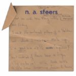 Jackie Onassis Collection of Three Handwritten Notes to Her Bergdorf Goodman Personal Shopper Marita O'Connor -- Regarding Various Hats & Outfits 