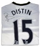 Sylvain Distin Match Worn Everton Football Shirt Signed