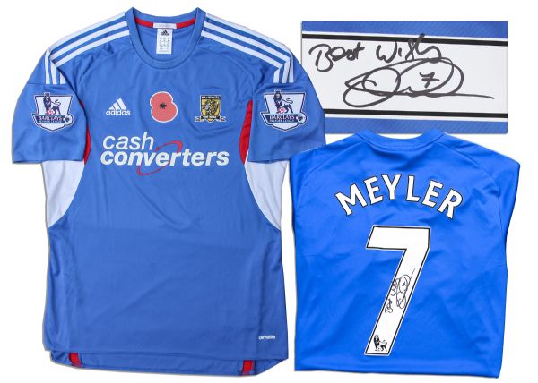 David Meyler Match Worn Hull City Football Shirt Signed