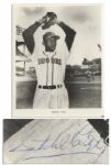 HOFer Satchel Paige 8 x 10 Photo Signed