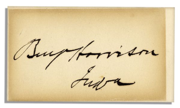 Benjamin Harrison Signature