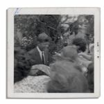 John F. Kennedy Signature & Unique Candid Photo of JFK -- With PSA/DNA COA