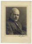 Photo Portrait of Mt. Rushmore Designer Gutzon Borglum Signed