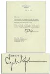 President Lyndon B. Johnson Typed Letter Signed -- I would be proud if...my land and my life has a larger meaning for the American people...