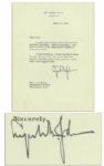 President Lyndon B. Johnson 1965 Typed Letter Signed
