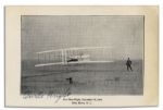 Orville Wright Signed Photo of the Wright Brothers Conducting Their First Flight at Kitty Hawk in 1903
