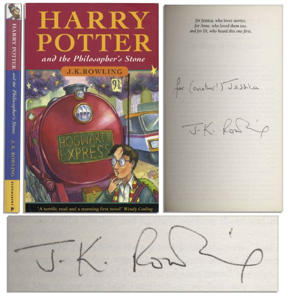 Scarce First Printing of "Harry Potter and the Philosophers Stone" Signed by J.K. Rowling -- First Book in the Runaway Hit Series -- With PSA/DNA COA