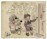 Cartoonist Percy Crosby Skippy Illustration