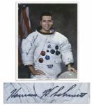 Harrison Schmitt 8 x 10 Photo Signed -- Part of the Last Apollo Mission to Go to the Moon