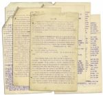 Drafted Chapter of A True History of the Assassination of Abraham Lincoln and of the Conspiracy of 1865 -- By Louis Weichmann, Prosecution Witness at Lincoln Assassination Trial