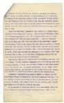 Drafted Chapter of ''A True History of the Assassination of Abraham Lincoln and of the Conspiracy of 1865'' -- By Louis Weichmann, Prosecution Witness at Lincoln Assassination Trial