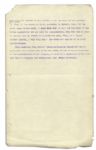 Drafted Chapter of ''A True History of the Assassination of Abraham Lincoln and of the Conspiracy of 1865'' -- By Louis Weichmann, Prosecution Witness at Lincoln Assassination Trial