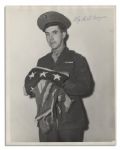 Scarce Set of Three Photos Signed by Each of the Iwo Jima Flag Raising Survivors -- Hayes, Gagnon & Bradley