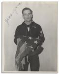 Scarce Set of Three Photos Signed by Each of the Iwo Jima Flag Raising Survivors -- Hayes, Gagnon & Bradley