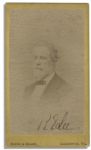 Last CDV Photograph of Robert E. Lee Ever Taken --Signed Boldly by the General -- Scarce
