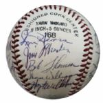 1953 New York Giants Baseball With 26 Signatures -- Including HOFers Hoyt Wilhelm & Monte Irvin -- Plus Bill Rigney, Dusty Rhodes, Bobby Thomson & Others -- With PSA/DNA COA