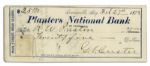 George Custer Check Signed
