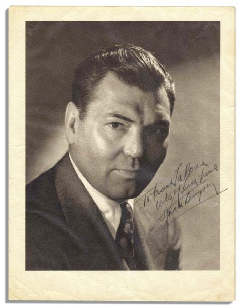 Jack Dempsey Signed 8 x 10 Photo