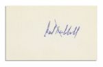 Lot of Four Cards Signed by Baseball Hall of Famer Carl Hubbell -- Cards Each Measure 5'' x 3'' -- Signed in Blue Ink, Black Marker & Blue Marker -- Fine