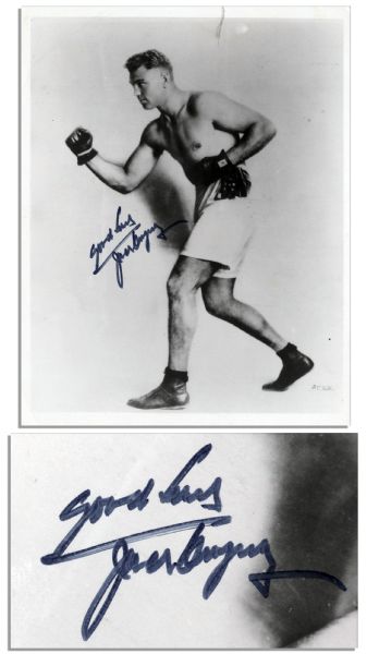 Jack Dempsey 8 x 10 Signed Photo
