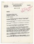 Walter O'Malley Autograph Note Signed Upon a Letter to Ronald Reagan -- ''...Calder Mackay at age 80 continues to be on the ball!''
