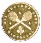 Wimbledon Championship Gold Medal Won by Early Tennis Great Harold Mahony in 1896