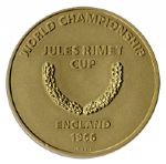 Gold Medal for the 1966 World Cup -- Issued to England Trainer Harold Shepherdson -- Scarce