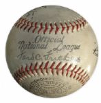 Babe Ruth Signed Baseball -- ''Sincerely / Babe Ruth'' -- With JSA LOA