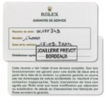 Jean-Pierre Papin's Engraved European Cup Rolex Watch Obtained Directly from Him