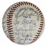 World Champions 1985 Kansas City Royals Signed Baseball -- Team Won The World Series That Year